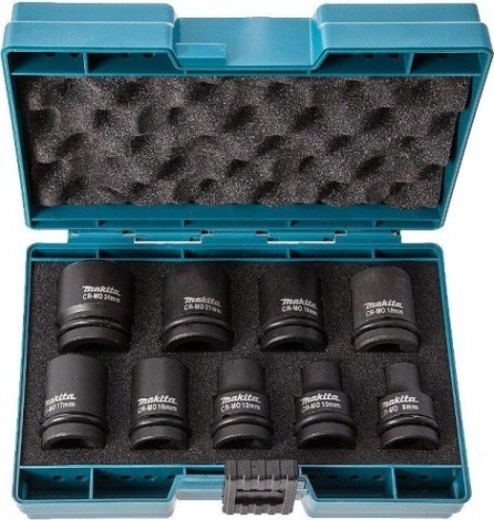 Набор головок 1/2" MAKITA 9 предметов 1/2" D-41517 CR-MO [D-41517]