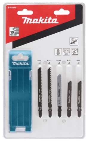 Набор пилок для электролобзиков MAKITA B-44410 10 шт. (Дерево Basicx2,Fastх2, Finishx2, Металл)