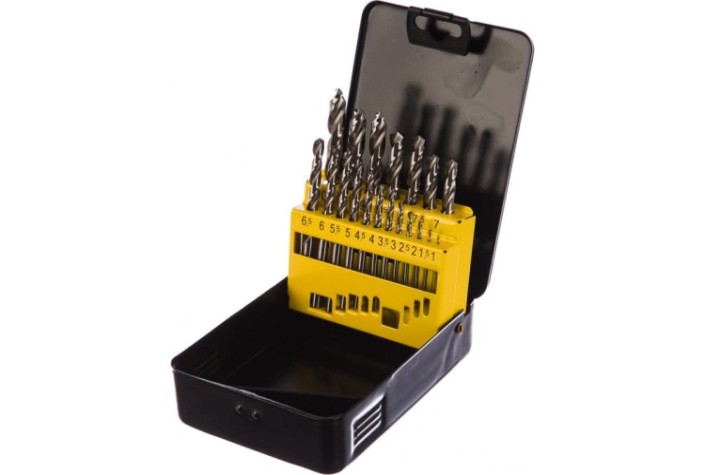 Набор сверл по металлу ГРАНИТ 165206 hss-g, 19 шт.