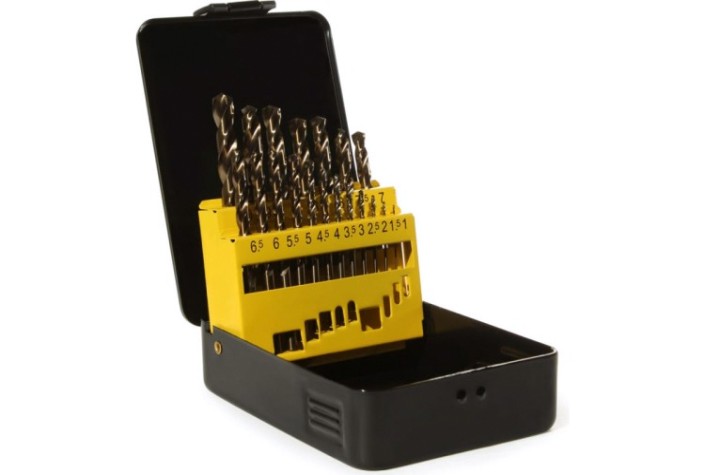 Набор сверл по металлу ГРАНИТ HSS-Co, 19 шт. [165202]