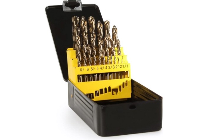 Набор сверл по металлу ГРАНИТ HSS-Co, 25 шт. [165203]