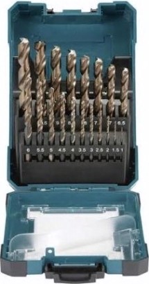 Набор сверл по металлу MAKITA D-67583 M-force, 19 шт. (1-10 мм, шаг 0.5 мм)