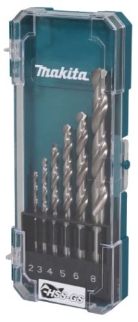 Набор сверл по металлу MAKITA D-78346 hss-gs 6 шт. (2,3,4,5,6,8 мм)