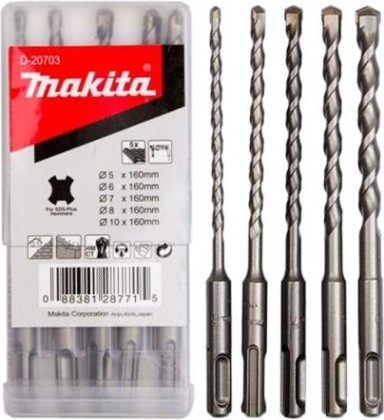 Наборы буров SDS-plus MAKITA 5 предметов D-20703 [D-20703]