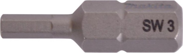 Насадка шестигранная MAKITA P-21375 hex3.0, 25 мм, e-form (mz), 10 шт.