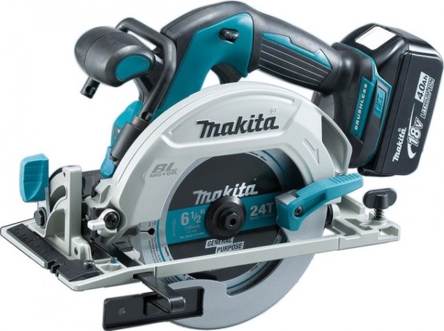 Пила циркулярная аккумуляторная MAKITA DHS 680 RT1J с бесщеточным двигателем [DHS680RT1J]