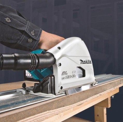 Пила циркулярная аккумуляторная MAKITA DSP 600 Z с бесщеточным двигателем, без АКБ и ЗУ [DSP600Z]