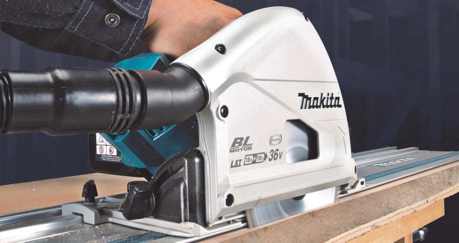 Пила циркулярная аккумуляторная MAKITA DSP 601 ZU с бесщеточным двигателем, без АКБ и ЗУ [DSP601ZU]