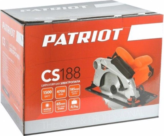 Пила дисковая электрическая PATRIOT CS 188 [190301630]