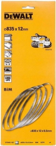 Пила кольцевая DeWALT М42 12х0,5х835 мм 14TPI (4шт.) Bimetal DT8460-QZ [DT8460-QZ]