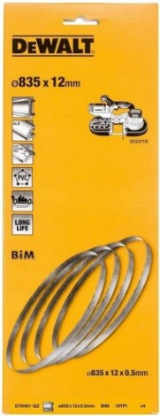 Пила кольцевая DeWALT М42 12х0,5х835 мм 18TPI (4шт.) Bimetal DT8461-QZ [DT8461-QZ]
