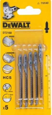 Пилки по дереву DeWALT HCS T101AO 100х68х60 мм (5шт) DT2168 [DT2168-QZ]