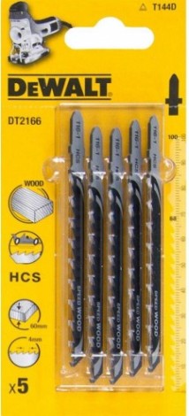 Пилки по дереву DeWALT HCS T144D 100х68х60 мм (5шт) DT2166 [DT2166-QZ]