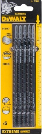 Пилки по дереву DeWALT HCS T144D 180х155х4.0Х120 мм (5 шт) DT2167 [DT2167-QZ]