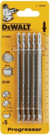 Пилки по металлу DeWALT BIM T345XF 132х101х3 мм (5шт) DT2059-QZ [DT2059-QZ]