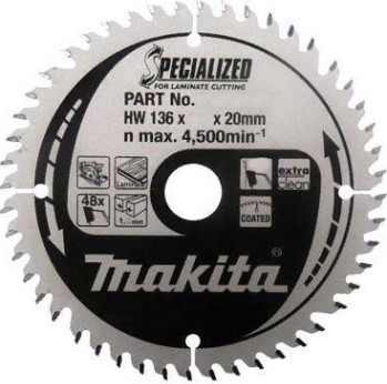 Пильный диск MAKITA 136х 48тх20 ламинат (SPECIALIZED) B-31186 [B-31186]
