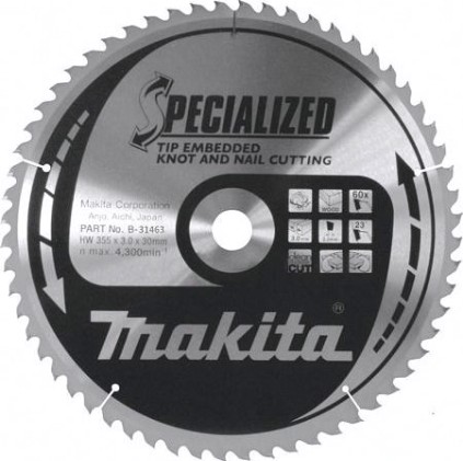 Пильный диск MAKITA 355х60тх30 для демонтажных работ B-31463 [B-31463]