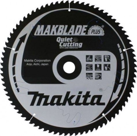 Пильный диск MAKITA 355х80тх30 дерево MAKBLADE PLUS Quet Cutting B-08741 [B-08741]