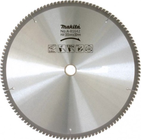 Пильный диск по алюминию MAKITA 355x30/25x2.4x120T [A-81642]