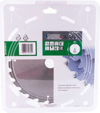 Пильный диск по дереву MAKITA E-01909 efficut 235x30х1.5x24t