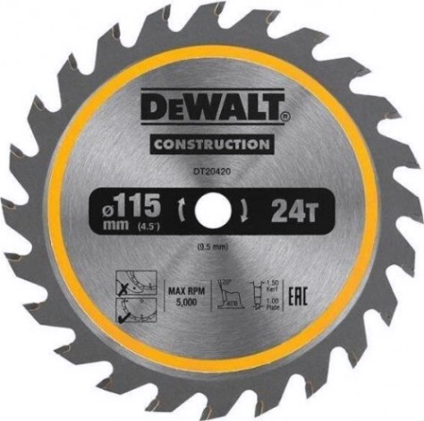 Пильный диск по фиброцементу DeWALT 115х4тх9.5 мм Extreme DT20421-QZ [DT20421-QZ]