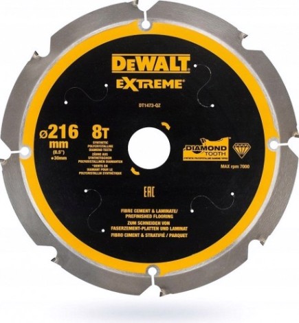 Пильный диск по фиброцементу DeWALT 216х8тх30 мм Extreme DT1473-QZ [DT1473-QZ]