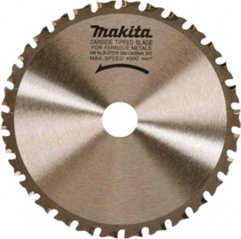 Пильный диск по стали MAKITA 136x20x1.5x30T для металла [B-07319]
