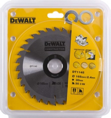 Пильный диск универсальный DeWALT 165х30тх30 мм Construction DT1145-QZ [DT1145-QZ]