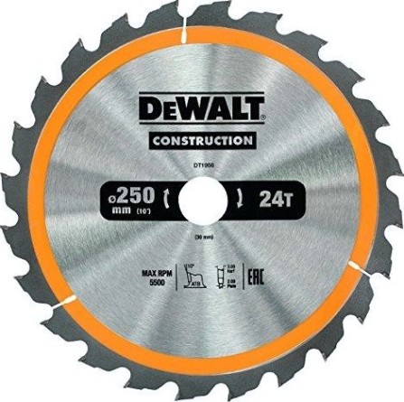 Пильный диск универсальный DeWALT 250х24тх30 мм Construction DT1956-QZ [DT1956-QZ]