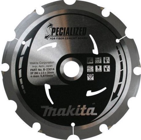 Пильный диск универсальный MAKITA 305x30x1.8x8T для цементноволокнистых плит [B-31631]