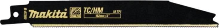 Полотна для сабельных пил MAKITA B-07250 для нержавеющей стали 152х1,0х18tpi, 2 шт.