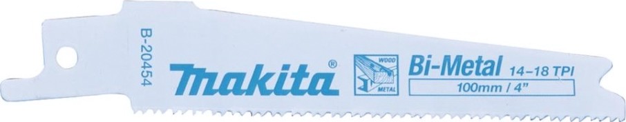 Полотна для сабельных пил MAKITA B-20454 для дерева/металла 100x0,9x14-18tpi, 5 шт.