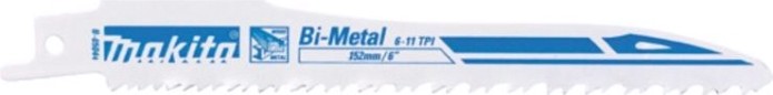 Полотна для сабельных пил MAKITA Super Express для дерева с гвоздями/металла 152х0,9х6-11tpi, 25 [B-05044-25]