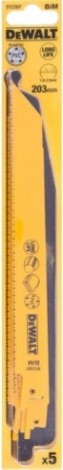 Полотна для сабельных пил универсальные DeWALT BIM 203 мм S1122VF (5шт.) DT2387-QZ