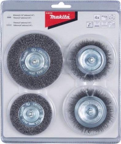 Щетка обдирочная для дрели MAKITA D-65729 хвостовик 6 мм (1/4")