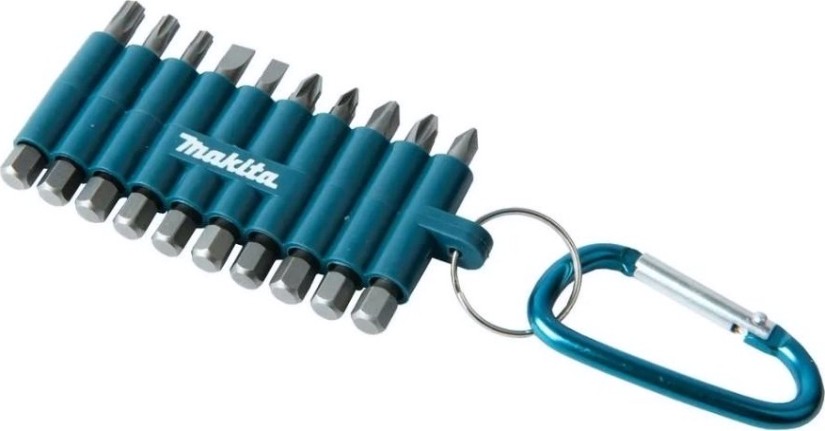 Шуруповерт сетевой MAKITA DF0300X3 + набор бит 10 шт. d-65028