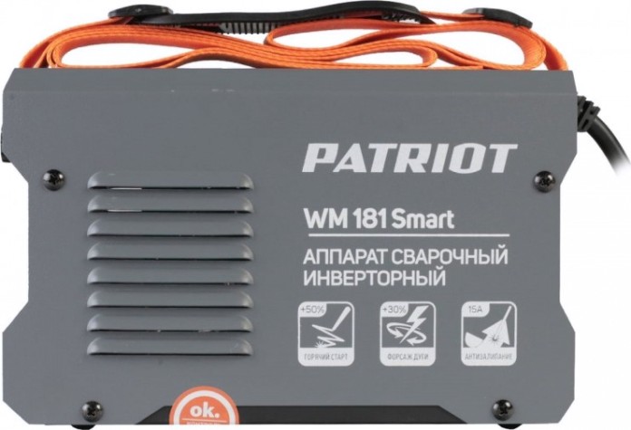 Сварочный инвертор PATRIOT WM 181Smart MMA + маска 301D [605302293]