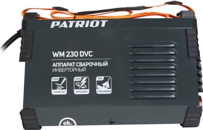 Сварочный инвертор PATRIOT WM230DVC MMA + маска 300D [605302291]