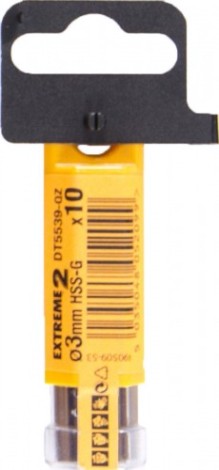 Сверло по металлу DeWALT 3 x 33 / 61 мм HSS-G Extreme 2 шлифованное DT5539-QZ [DT5539-QZ]