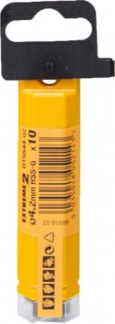 Сверло по металлу DeWALT 4.2 x 43 / 75 мм HSS-G Extreme 2 шлифованное DT5544-QZ