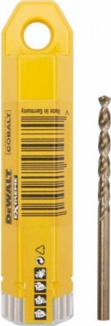 Сверло по металлу DeWALT 4 x 43 / 75 мм HSS-CO Extreme кобальтовое DT4924-QZ (10шт) [DT4924-QZ]