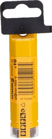 Сверло по металлу DeWALT 5 x 46 / 86 мм HSS-G Extreme 2 шлифованное DT5547-QZ [DT5547-QZ]