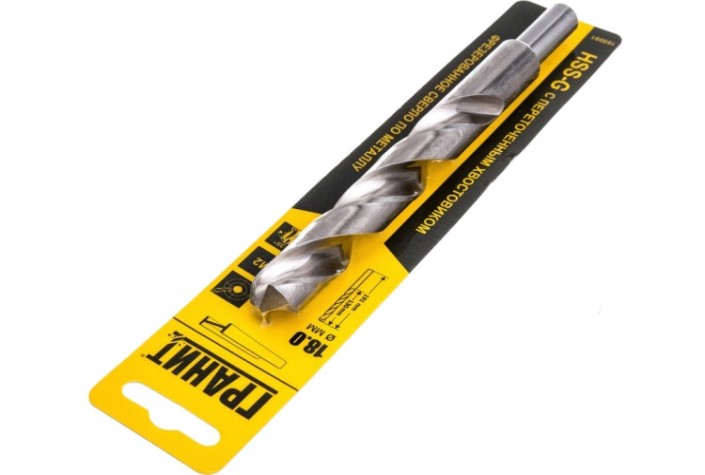 Сверло по металлу ГРАНИТ HSS-G 18,0х191/130 [165091]