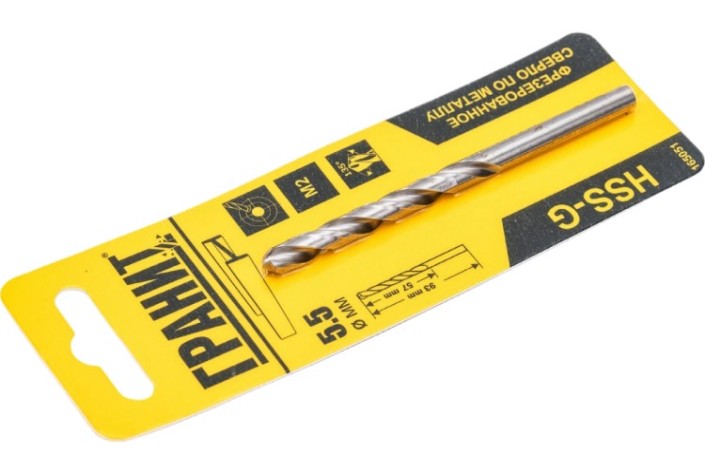 Сверло по металлу ГРАНИТ HSS-G 5,5х93/57 [165051]