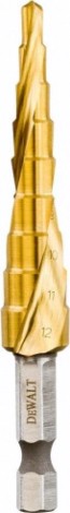 Сверло ступенчатое по металлу DeWALT 4-12 мм EXTREME IMPACT [DT5026-QZ]