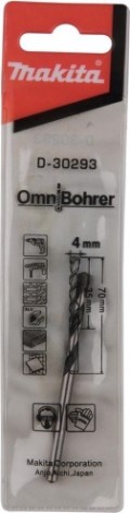 Сверло универсальное MAKITA D-30293 4х70