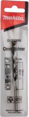 Сверло универсальное MAKITA D-30318 6х100