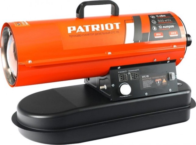 Тепловая пушка на дизтопливе прямого нагрева PATRIOT DTC 115 [633703034]