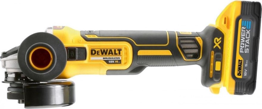Угловая шлифмашина аккумуляторная DeWALT DCG 405 H2T бесщеточная