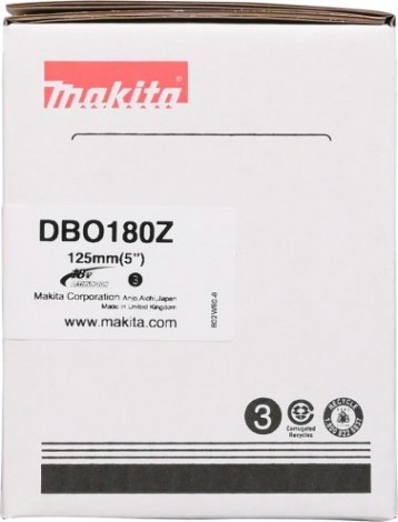 Виброшлифмашина аккумуляторная MAKITA DBO 180 Z эксцентриковая без АКБ и ЗУ [DBO180Z]